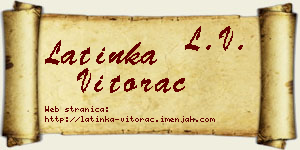 Latinka Vitorac vizit kartica